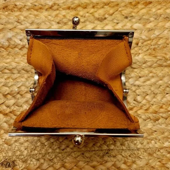 Vintage Hand-Tooled Leather Coin Purse or Wallet From Heidelberg, Germany - Picture 2 of 7